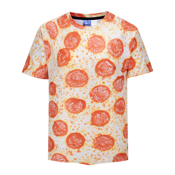 Food Orange Mens T-shirt Graphic 3D Printed Round-collar Short Sleeve Summer Casual Cool T-Shirts Fashion Top Tees DX802010# -  Cycling Apparel, Cycling Accessories | BestForCycling.com 