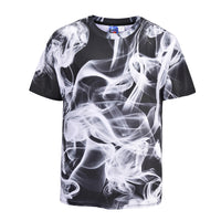 Smog Black Mens T-shirt Graphic 3D Printed Round-collar Short Sleeve Summer Casual Cool T-Shirts Fashion Top Tees DX805005# -  Cycling Apparel, Cycling Accessories | BestForCycling.com 