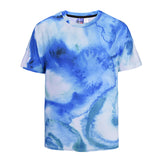 Blue Fresh Mens T-shirt Graphic 3D Printed Round-collar Short Sleeve Summer Casual Cool T-Shirts Fashion Top Tees DX805006# -  Cycling Apparel, Cycling Accessories | BestForCycling.com 