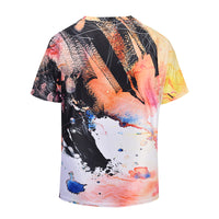 Ink Mens T-shirt Graphic 3D Printed Round-collar Short Sleeve Summer Casual Cool T-Shirts Fashion Top Tees DX805009# -  Cycling Apparel, Cycling Accessories | BestForCycling.com 