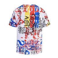 Colorful Graffiti Mens T-shirt Graphic 3D Printed Round-collar Short Sleeve Summer Casual Cool T-Shirts Fashion Top Tees DX805007# -  Cycling Apparel, Cycling Accessories | BestForCycling.com 