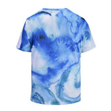 Blue Fresh Mens T-shirt Graphic 3D Printed Round-collar Short Sleeve Summer Casual Cool T-Shirts Fashion Top Tees DX805006# -  Cycling Apparel, Cycling Accessories | BestForCycling.com 