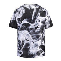 Smog Black Mens T-shirt Graphic 3D Printed Round-collar Short Sleeve Summer Casual Cool T-Shirts Fashion Top Tees DX805005# -  Cycling Apparel, Cycling Accessories | BestForCycling.com 