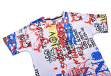 Colorful Graffiti Mens T-shirt Graphic 3D Printed Round-collar Short Sleeve Summer Casual Cool T-Shirts Fashion Top Tees DX805007# -  Cycling Apparel, Cycling Accessories | BestForCycling.com 