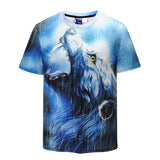 Arrogance Wolf Rainy Day Mens T-shirt Graphic 3D Printed Round-collar Short Sleeve Summer Casual Cool T-Shirts Fashion Top Tees DX801001# -  Cycling Apparel, Cycling Accessories | BestForCycling.com 