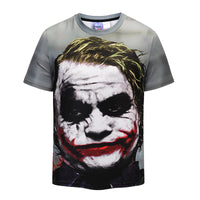 Clown WHY SO SERIOUS Mens T-shirt Graphic 3D Printed Round-collar Short Sleeve Summer Casual Cool T-Shirts Fashion Top Tees DX801005# -  Cycling Apparel, Cycling Accessories | BestForCycling.com 