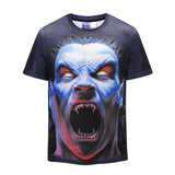 Angry Mens T-shirt Graphic 3D Printed Round-collar Short Sleeve Summer Casual Cool T-Shirts Fashion Top Tees DX801011# -  Cycling Apparel, Cycling Accessories | BestForCycling.com 