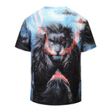 Lion Mens T-shirt Graphic 3D Printed Round-collar Short Sleeve Summer Casual Cool T-Shirts Fashion Top Tees DX801002# -  Cycling Apparel, Cycling Accessories | BestForCycling.com 