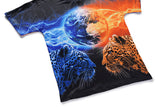 Aggressive Leopard Panther EARTH Mens T-shirt Graphic 3D Printed Round-collar Short Sleeve Summer Casual Cool T-Shirts Fashion Top Tees DX803019# -  Cycling Apparel, Cycling Accessories | BestForCycling.com 