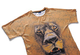 Yellow Embarrassed Lion Mens T-shirt Graphic 3D Printed Round-collar Short Sleeve Summer Casual Cool T-Shirts Fashion Top Tees DX803017# -  Cycling Apparel, Cycling Accessories | BestForCycling.com 