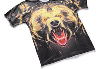 Brown Bear Mens T-shirt Graphic 3D Printed Round-collar Short Sleeve Summer Casual Cool T-Shirts Fashion Top Tees DX803016# -  Cycling Apparel, Cycling Accessories | BestForCycling.com 