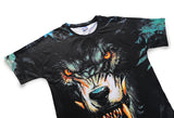 Wolf Fangs Mens T-shirt Graphic 3D Printed Round-collar Short Sleeve Summer Casual Cool T-Shirts Fashion Top Tees DX803025# -  Cycling Apparel, Cycling Accessories | BestForCycling.com 