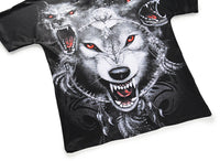Red-eye Wolf Mens T-shirt Graphic 3D Printed Round-collar Top DX803023# -  Cycling Apparel, Cycling Accessories | BestForCycling.com 