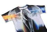 Angel Mens T-shirt Graphic 3D Printed Round-collar Short Sleeve Summer Casual Cool T-Shirts Fashion Top Tees DX803033# -  Cycling Apparel, Cycling Accessories | BestForCycling.com 