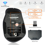 2.4G Wireless Mouse Portable Mobile Optical Mouse with USB Receiver, 5 Adjustable DPI Levels, 6 Buttons for Notebook, PC, Laptop, Computer, Macbook -  Cycling Apparel, Cycling Accessories | BestForCycling.com 