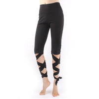 Women Legging Cutout Tie Cuff Slim  Quick Dry Yoga Pants Jogger Workout Tights Tummy Control Workout Gym Yoga Capris Pants Leggings  LBD01 -  Cycling Apparel, Cycling Accessories | BestForCycling.com 