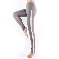 Women Strip Side  Mesh Splicing Quick Dry Yoga Pants Jogger Pro Sports Workout Tights Tummy Control Workout Gym Tight LA01 -  Cycling Apparel, Cycling Accessories | BestForCycling.com 