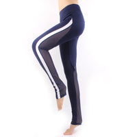 Women Strip Side  Mesh Splicing Quick Dry Yoga Pants Jogger Pro Sports Workout Tights Tummy Control Workout Gym Tight LA01 -  Cycling Apparel, Cycling Accessories | BestForCycling.com 