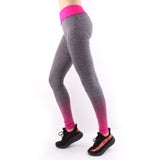 Woman High Waist Yoga Pants Sports Leisure Workout Tights Tummy Control Workout Gym Legging Tight Pink/Grey LA04 -  Cycling Apparel, Cycling Accessories | BestForCycling.com 