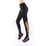 Women High Waist Black Yoga Pants CAN DO IT Letter Sports Gym Running Fitness Leggings Pants Athletic Trouser White/Golden-print letter LC01 -  Cycling Apparel, Cycling Accessories | BestForCycling.com 