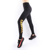 Women High Waist Black Yoga Pants CAN DO IT Letter Sports Gym Running Fitness Leggings Pants Athletic Trouser White/Golden-print letter LC01 -  Cycling Apparel, Cycling Accessories | BestForCycling.com 