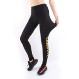 Women High Waist Black Yoga Pants CAN DO IT Letter Sports Gym Running Fitness Leggings Pants Athletic Trouser White/Golden-print letter LC01 -  Cycling Apparel, Cycling Accessories | BestForCycling.com 