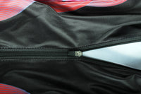 Women's Triathlon Short Sleeve Tri Suit Breathable Quick Dry Team Skinsuit Bike Red and black