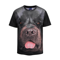 Black Dog Mens T-shirt Graphic 3D Printed Round-collar Short Sleeve Summer Casual Cool T-Shirts Fashion Top Tees DX803030# -  Cycling Apparel, Cycling Accessories | BestForCycling.com 