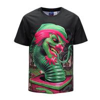Green Snake Clown Mens T-shirt Graphic 3D Printed Round-collar Short Sleeve Summer Casual Cool T-Shirts Fashion Top Tees DX803029# -  Cycling Apparel, Cycling Accessories | BestForCycling.com 