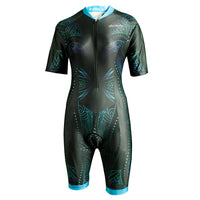 Women's Triathlon Suit Compression Padded Trisuit Swimming Cycling Running 1000