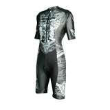 Women's Triathlon Suit One-Piece Sleeve Compression Quick Dry Tri Suits for Running Cycling Swimming 1013