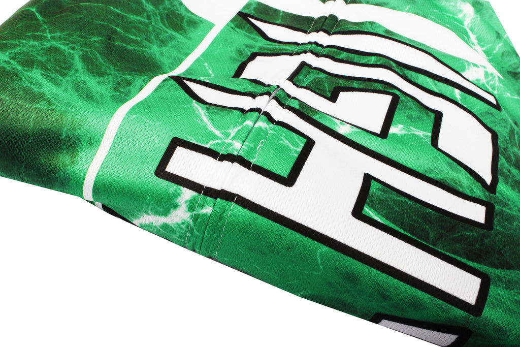 Ilpaladino Green Flashing Lightning Natural Phenomenon Cycling Short-sleeve Suit /Jersey Exercise Bicycling Pro Cycle Clothing Racing Apparel Outdoor Sports Leisure Biking Shirts Team Kit NO.627 -  Cycling Apparel, Cycling Accessories | BestForCycling.com 