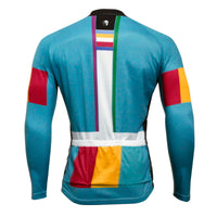 Men's Tops Long-sleeve Blue Winter Cycling Jersey Outdoor Sportswear and Leisure Biking Shirt Fall/Autumn Bicycle clothing (velvet) NO.763 -  Cycling Apparel, Cycling Accessories | BestForCycling.com 