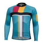Men's Long-sleeve Blue Cycling Jersey Fall/Autumn NO.763 -  Cycling Apparel, Cycling Accessories | BestForCycling.com 