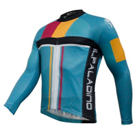 Men's Tops Long-sleeve Blue Winter Cycling Jersey Outdoor Sportswear and Leisure Biking Shirt Fall/Autumn Bicycle clothing (velvet) NO.763 -  Cycling Apparel, Cycling Accessories | BestForCycling.com 