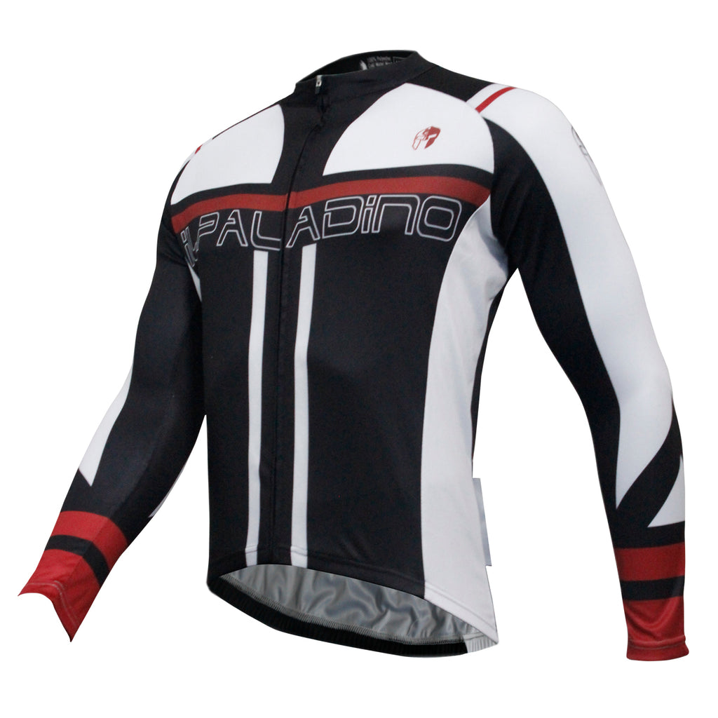 ILPALADINO Men's Cycling Long-sleeved Jersey Spring Autumn Cycling Suit Cycling Bib tight Trouser Black and White Sportswear Apparel Outdoor Sports Gear Leisure Biking T-shirt Team Kit NO.771 -  Cycling Apparel, Cycling Accessories | BestForCycling.com 