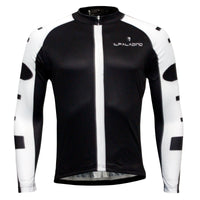 Men's Breathable Long-sleeve White Cycling Jersey with Black-strip Outdoor Leisure Sport Biking Shirt Winter Bicycle Sportswear clothing(velvet) 773 -  Cycling Apparel, Cycling Accessories | BestForCycling.com 