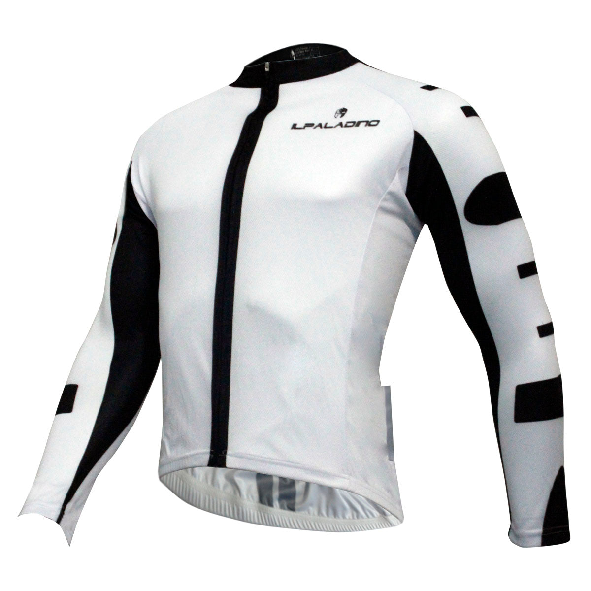 ILPALADINO Men's Breathable Long-sleeve White Cycling Jersey with Black-strip Outdoor Leisure Sport Biking Shirt Spring Fall/Autumn Bicycle Sportswear Clothing NO.773 -  Cycling Apparel, Cycling Accessories | BestForCycling.com 