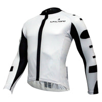 Men's Breathable Long-sleeve White Cycling Jersey with Black-strip Outdoor Leisure Sport Biking Shirt Winter Bicycle Sportswear clothing(velvet) 773 -  Cycling Apparel, Cycling Accessories | BestForCycling.com 