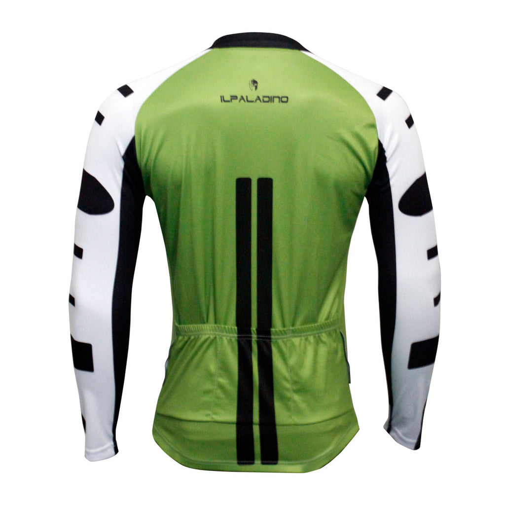 ILPALADINO Men's Breathable Long-sleeve White Cycling Jersey with Black-strip Outdoor Leisure Sport Biking Shirt Spring Fall/Autumn Bicycle Sportswear Clothing NO.773 -  Cycling Apparel, Cycling Accessories | BestForCycling.com 