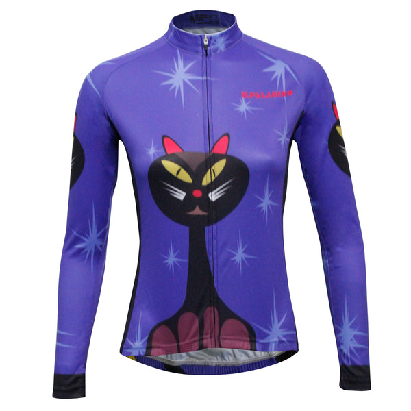 Navy Blue Biking shirt Cycling Jersey and Black Cat Women's Long Sleeves Cycling Jerseys 777 -  Cycling Apparel, Cycling Accessories | BestForCycling.com 