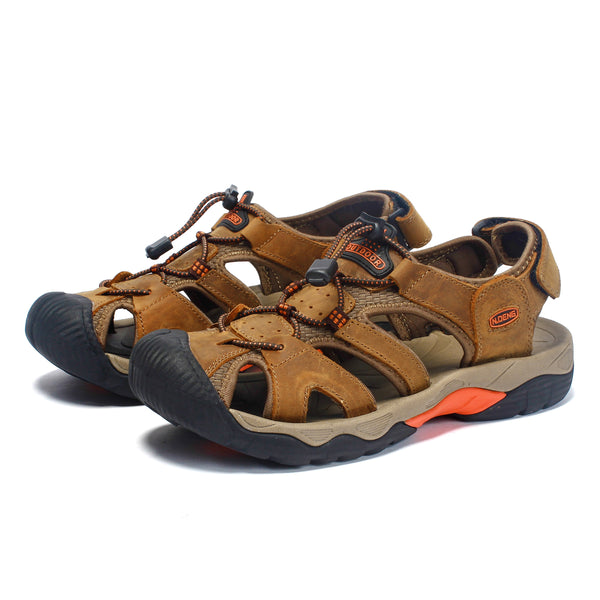 Men's Summer Cool Toe-cap Sandal Leather Thick-soled Outdoor Sports Beach Anti-skidding Wear-resisting Shoes NO. 7009 -  Cycling Apparel, Cycling Accessories | BestForCycling.com 
