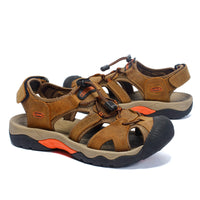 Men's Summer Cool Toe-cap Sandal Leather Thick-soled Outdoor Sports Beach Anti-skidding Wear-resisting Shoes NO. 7009 -  Cycling Apparel, Cycling Accessories | BestForCycling.com 