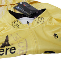 Ilpaladino  Cyclist Yellow Men's Breathable Quick Dry Short-Sleeve Cycling Jersey Bicycling Shirts France Summer SportsWear NO.568 -  Cycling Apparel, Cycling Accessories | BestForCycling.com 