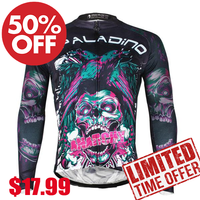 ILPALADINO Skull Men's  Long Sleeves Cycling Jersey Pro Cycle Clothing Racing Apparel Outdoor Sports Leisure Biking T-shirt NO.720 -  Cycling Apparel, Cycling Accessories | BestForCycling.com 