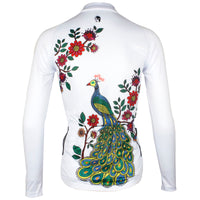 ILPALADINO Peacock & Flower Women's  Long Sleeves Cycling Jersey Apparel Outdoor Sports Gear Leisure Biking T-shirt NO.734 -  Cycling Apparel, Cycling Accessories | BestForCycling.com 