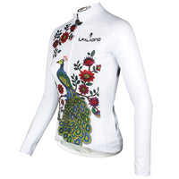 ILPALADINO Peacock & Flower Women's  Long Sleeves Cycling Jersey Apparel Outdoor Sports Gear Leisure Biking T-shirt NO.734 -  Cycling Apparel, Cycling Accessories | BestForCycling.com 