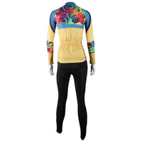 Romantic Roses Women's Long-Sleeve/Short-sleeve Cycling Jersey/Suit Yellow Cycling Jersey 223 -  Cycling Apparel, Cycling Accessories | BestForCycling.com 