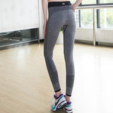Woman High Waist Yoga Pants Sports Leisure Workout Tights Tummy Control Workout Gym Legging Tight Pink/Grey LA04 -  Cycling Apparel, Cycling Accessories | BestForCycling.com 