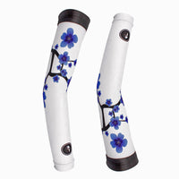 Blue Plum Blossom Porcelain Style Professional Outdoor Sport Wear Compression Arm Sleeve Oversleeve Blue& White Porcelain Series Pair Breathable UV Protection Tattoo Cover Unisex NO. X014 -  Cycling Apparel, Cycling Accessories | BestForCycling.com 